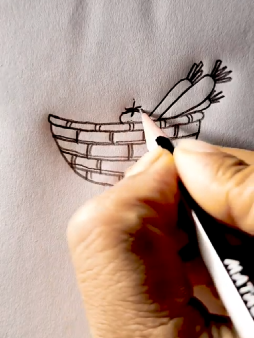 Beautiful drawings just in a minute#drawing #Foryou #artistsoftiktok #arteducation #trending 