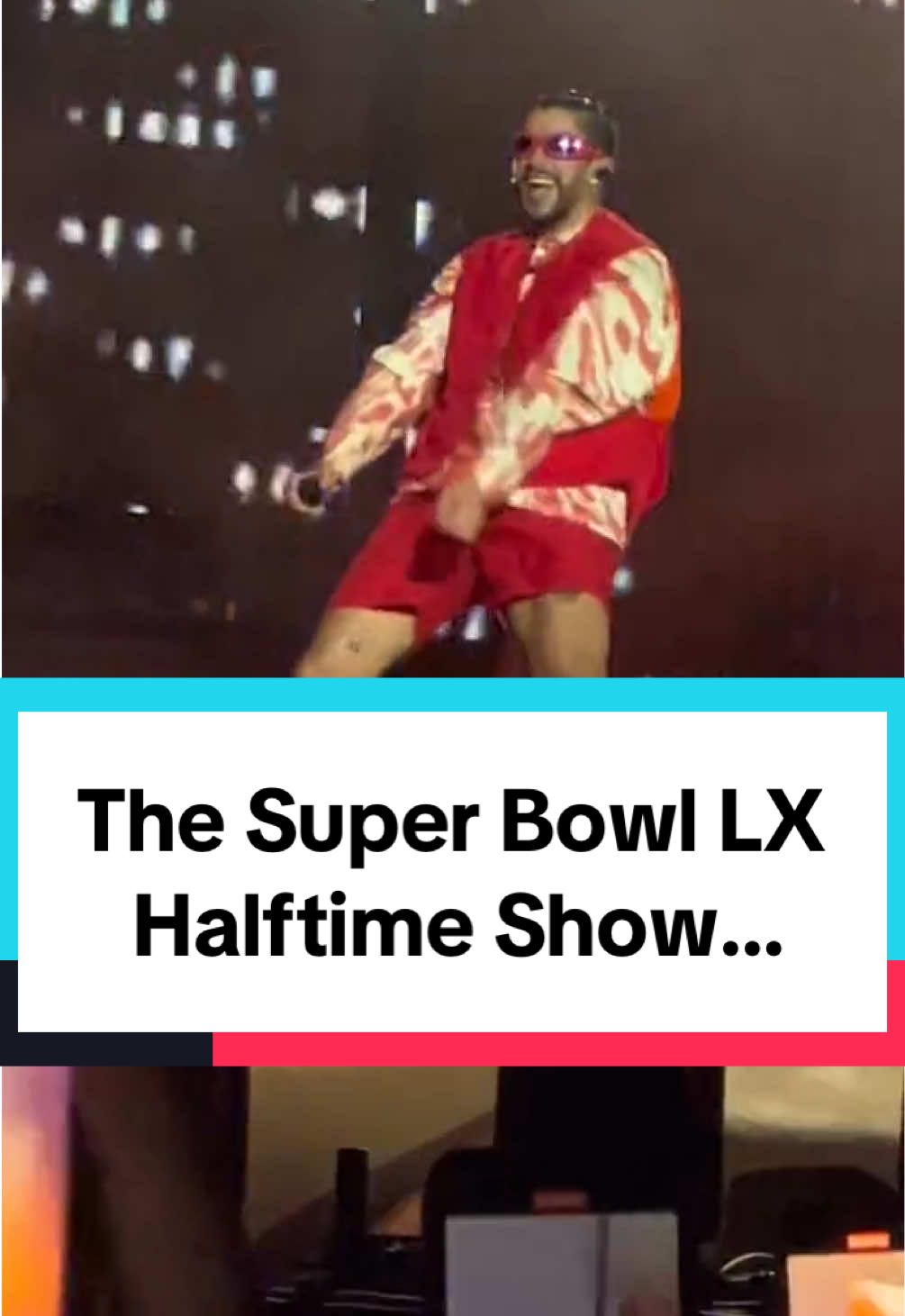 How much of Bad Bunny’s Super Bowl LX halftime show will you watch? 🎵 🪩 (via @Nicky) #badbunny  #superbowllx  #halftimeshow 