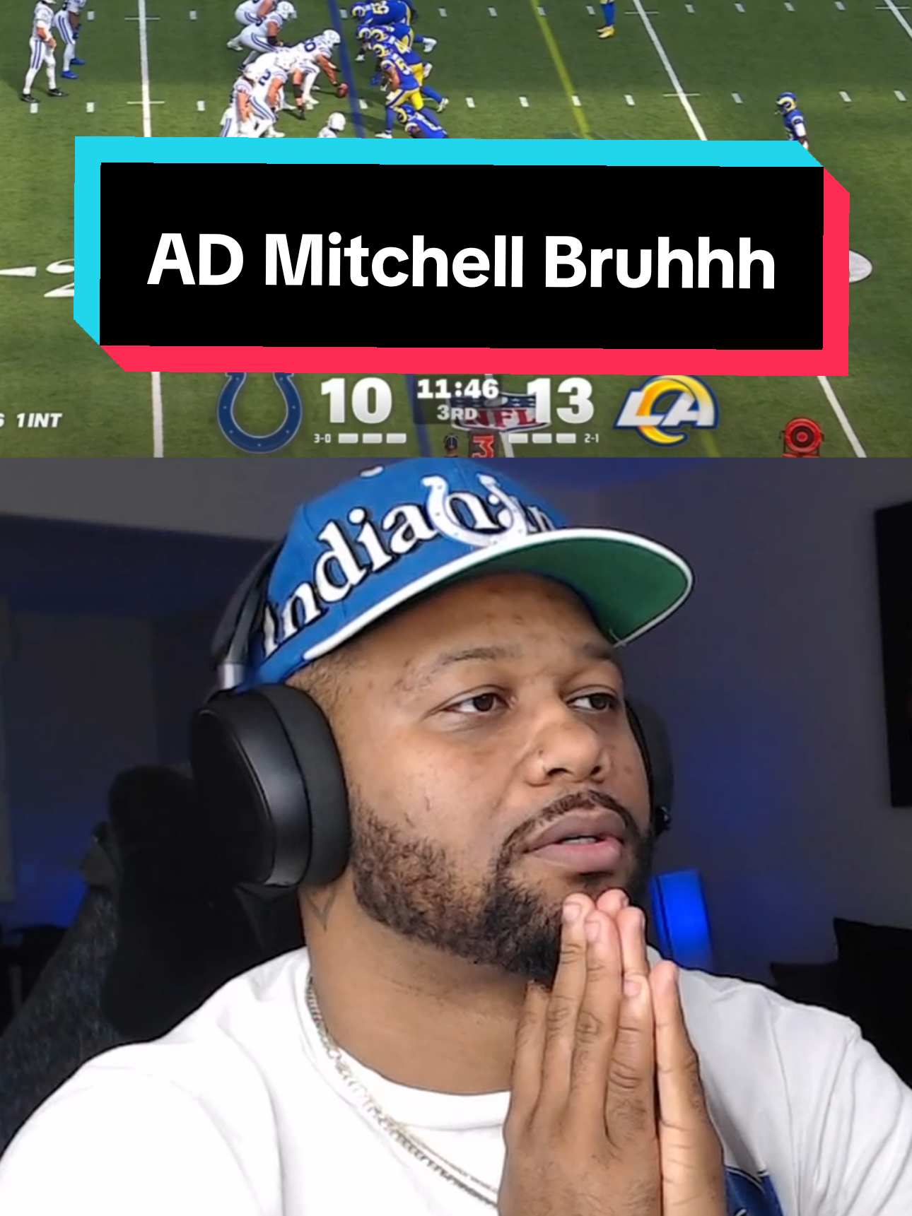 Had me screaming like a bih for nothing 🙃 AD Mitchell bruh 🤦🏾‍♂️ #nfl #football #nflfootball #colts #rams 