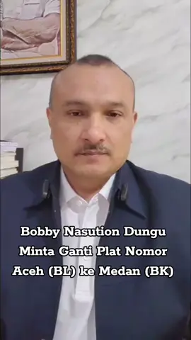 Bobby Nasution tak paham bagaimana mengurus pemerintahan yang benar minta ganti plat Aceh ke Plat Medan..! #aceh #bobbynasution #acehviral 