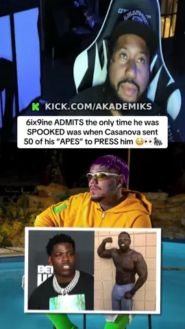 😳👀🦍 6ix9ine ADMITS to DJ Vlad he was spooked when rapper Casanova pulled up on him with 50 of his crew members (Gorilla Stone Nation Apes) in New York and Akademiks reacts | #akademiks #6ix9ine #djvlad 