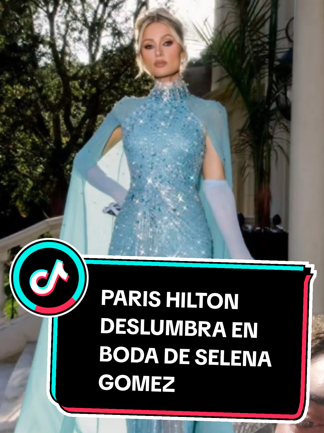 se revela vestido que uso @ParisHilton para el matrimonio de #selenagomez y #bennyblanco @Selena Gomez 