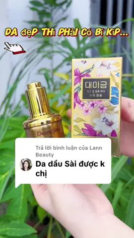 Trả lời @Lann Beauty Chìa khóa cho làn da trắng sáng, mịn màng và căng bóng! Với sứ mệnh làm đẹp da của bạn trở thành hiện thực, SERUM DEMEJINE 35ML đã được chế tạo đặc biệt với những lợi ích vượt trội: CÔNG DỤNG: - Giúp nuôi dưỡng một làn da trắng sáng, mịn màng và căn bóng. - Đào thải độc tố trong da, giúp làm chậm quá trình lão hóa da. - Cân bằng độ ẩm da, tăng độ đàn hồi cho da giúp da khỏe mạnh và săn chắc. - Serum còn có khả năng điều tiết bã nhờn góp phần làm giảm mụn cám, mụn đầu đen và se khít lỗ chân lông cực tốt - Phục hồi nhanh chóng làn da sau khi trải qua quá trình tái tạo chuyên sâu và da bị tổn thương