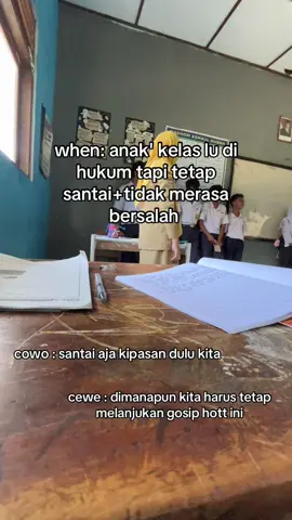dongo semua emng gada takut' nya tu anak #telatmasuk #dihukumberjamaah #eraagit #spensaba #classep 