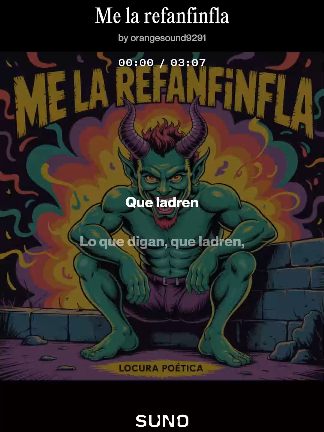 Me la refanfinfla #tiktokmusic  LOCURA POETICA