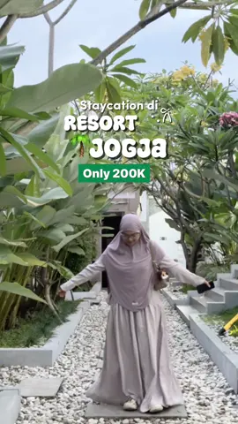 Resort cuma 200 ribuan, cocok buat staycation hemat di jogja 🍃  #goacademyhotelsep #frontoneresortjogja #hoteljogjamurah #yogyakarta 