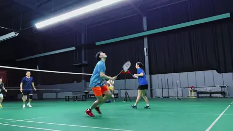 The decisive battle is until dawn! High-energy attack and defense throughout the whole process! #Badminton