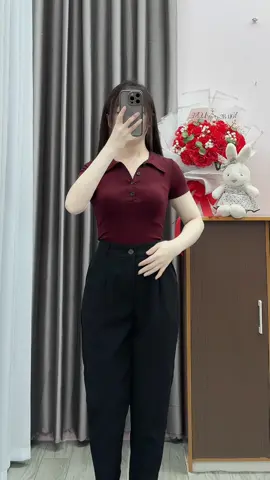 Quần baggy nữ công sở co giãn nhẹ #quanbaggy #quantaynu #quancongso #thoitrangnu #xuhuong 