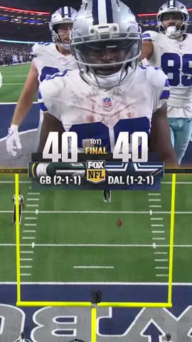 Tie Game between Packers and Cowboys 🤯 #NFL #Packers #cowboys 