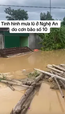Tình hình mưa lũ ở Nghệ An ảnh hưởng do cơn bão số 10... Thiên tai khắc nghiệt quá