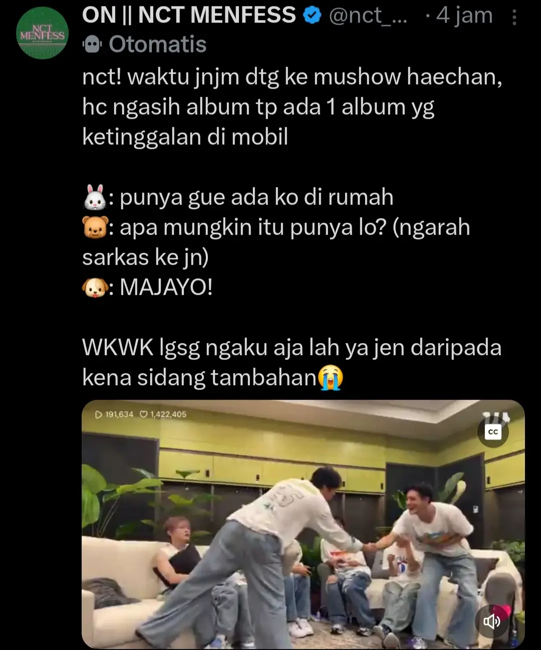 Lebih baik ngaku duluan yaa Jen daripada di amuk beruang,lucu bgt mana langsung minta maaf lg😭😅🐻🤝#leejeno #nctzen #leehaechan #nctdream #lee 