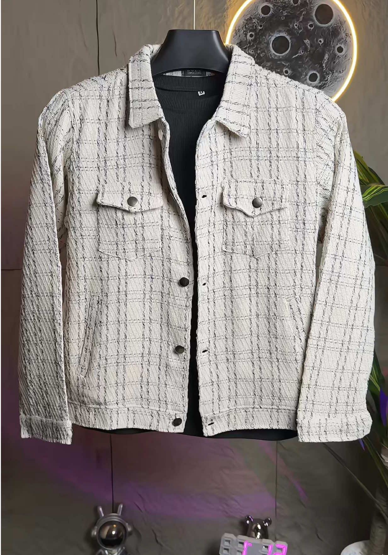 Áo khoác nam dạ tweed nam nữ kẻ hai lớp JULIDO Menswear Jacket#aokhoac #aokhoacdanam #aokhoacnamnu #thoitrang #xuhuong 