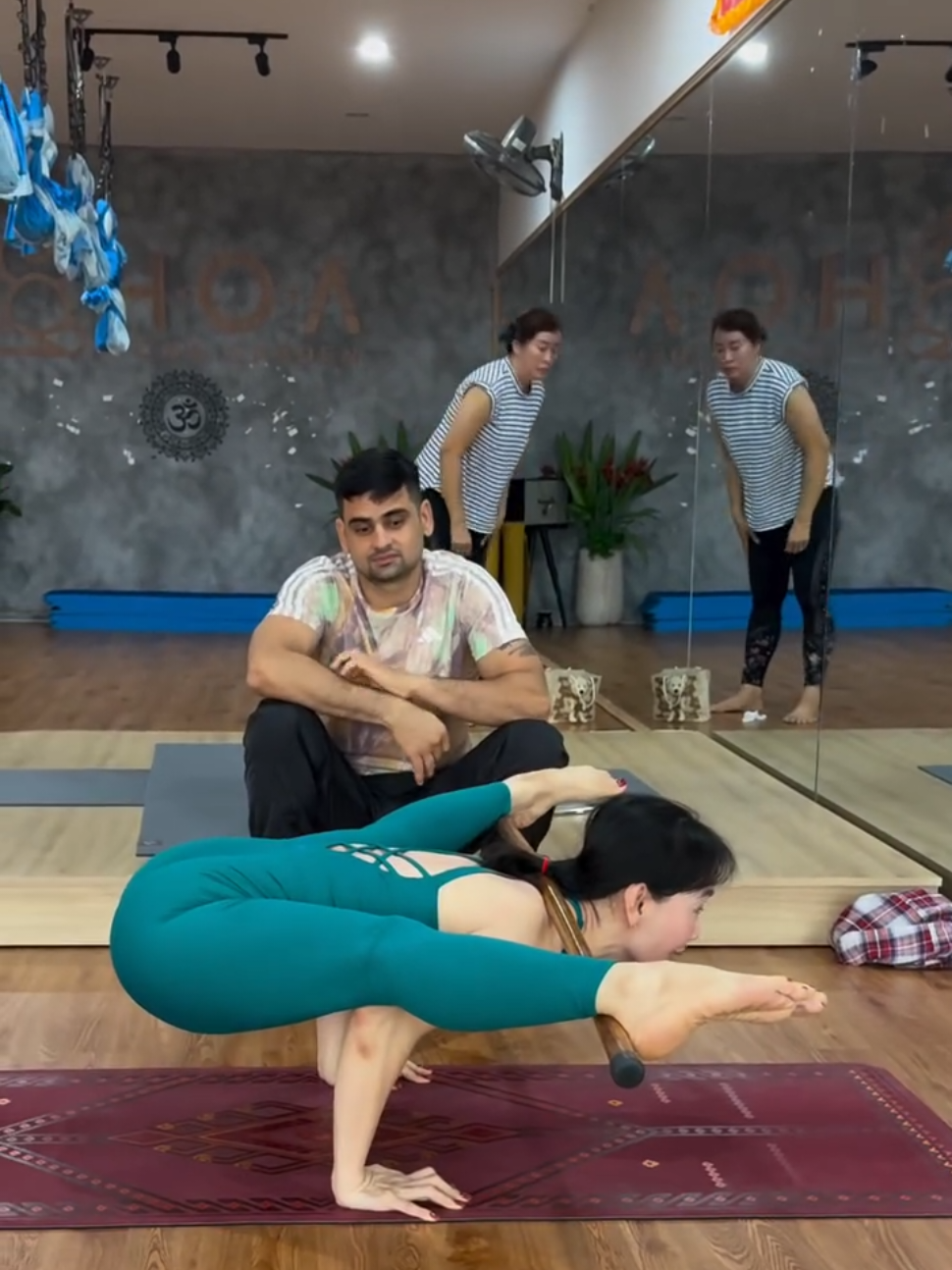 stick yoga . #yoga #stickyoga