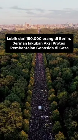 Lebih dari 150.000 orang di Berlin, Jerman, memenuhi jalan-jalan kota untuk memprotes pembantaian di Gaza oleh pasukan penjajah. Ratusan pengendara motor juga turut serta dalam aksi solidaritas, menegaskan suara perlawanan untuk kebebasan Palestina. Video : @abdallahxbln @islamify #DoNation #CintaQuranFoundation