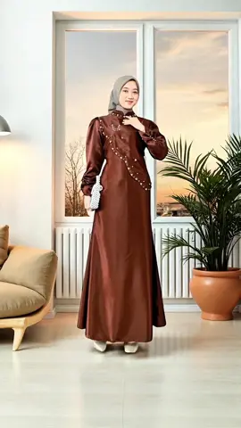 MIKAYLA DRESS MAXI KONDANGAN GAUN PESTA MEWAH ATASAN GAMIS WANITA SATIN TERMURAH VIRAL PREMIUM (DBY) #dresslebaran #dresskondangan #gaunpesta #gamis2025 #OOTD 
