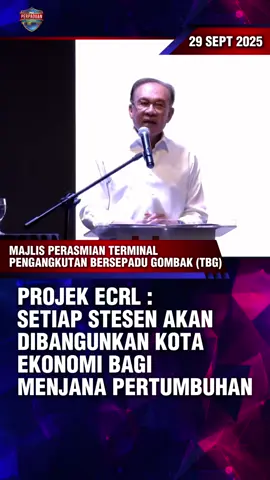 PROJEK ECRL : SETIAP STESEN AKAN DIBANGUNKAN KOTA EKONOMI BAGI MENJANA PERTUMBUHAN #ecrlproject #anwaribrahim #pertumbuhan #rakyat #malaysia 
