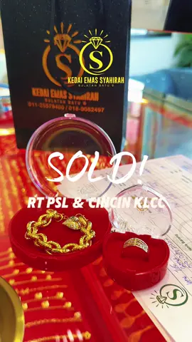 RT PSL & CINCIN KLCC SOLD! PROMOSI HARGA TRADE IN DAN NEW SAMA ‼️💰 BAWOK EMAS LAMA TUKOR EMAS BARU ✨🤗 #kedaiemassyahirahbulatanbatu6 #kedaiemas916 #fypage #kedaieemasterengganu #emas916 