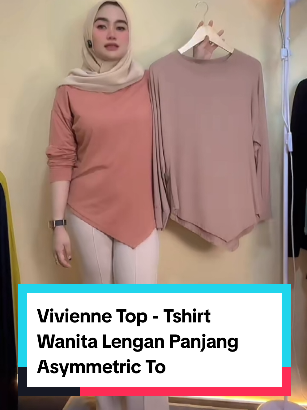 Vivienne Top - Tshirt Wanita Lengan Panjang Asymmetric Top#atasanwanita#shoptokopedia #fyf #fyp 