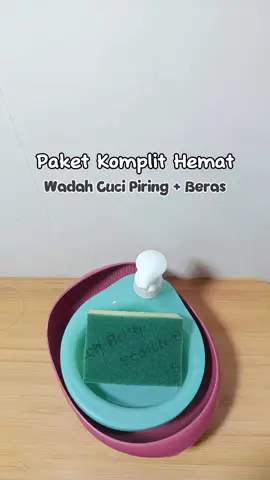 paket komplit wadah cuci beras dan wadah cuci piring free spons cuma 10ribuan #sacuber #wadahcuciberas #dispensercucipiring #pakethemat #peralatandapur 