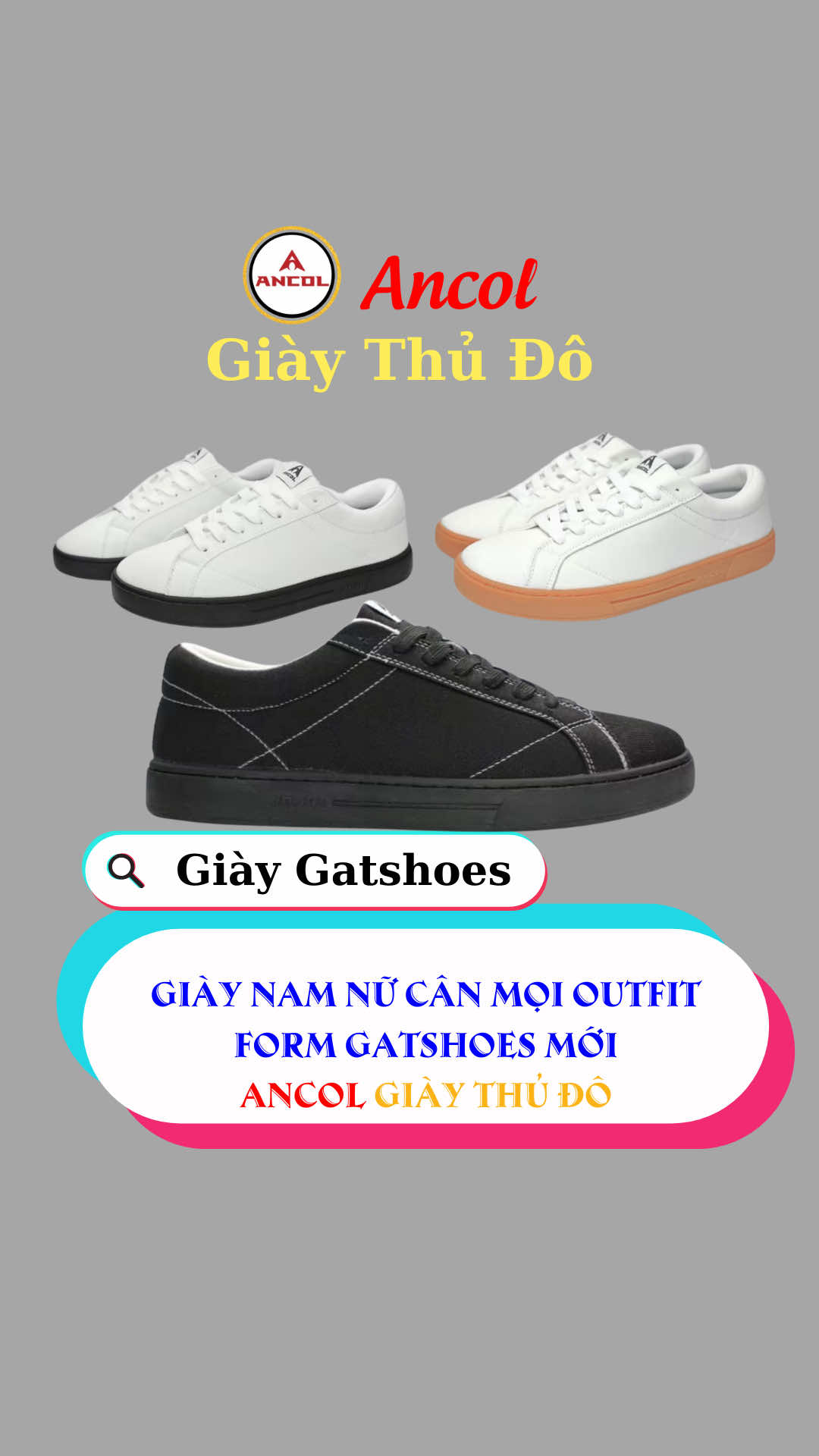 Giày vải dành cho nam nữ form gọn đi cực thích ##tacoda##giay##giaynamnu##ancol