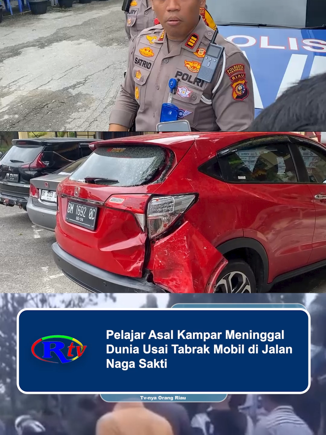 Pelajar Asal Kampar Me_ninggal Dunia Usai Tabrak Mobil di Jalan Naga Sakti #berita #beritatiktok #pekanbaru #beritaterbaru