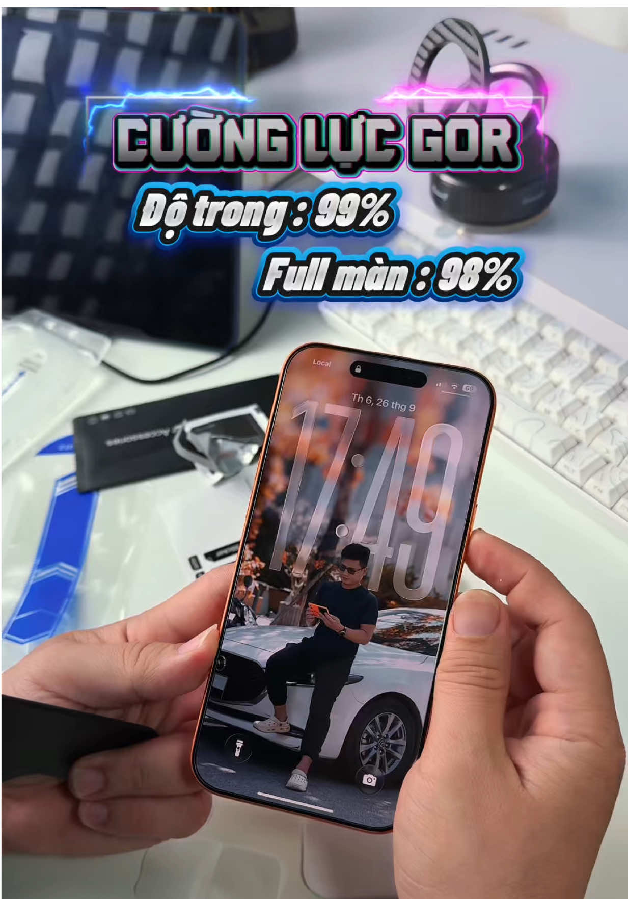 📱 Dùng điện thoại xịn thì phải cường lực xịn! 👉 Cường lực Gor full 98% – trong suốt 99% như không dán. ✨ Giữ trọn độ mượt, bảo vệ an toàn tuyệt đối cho màn hình. #cuongluc #cuongluciphone #cuongluc9d #cuonglucgor #phukieniphone 