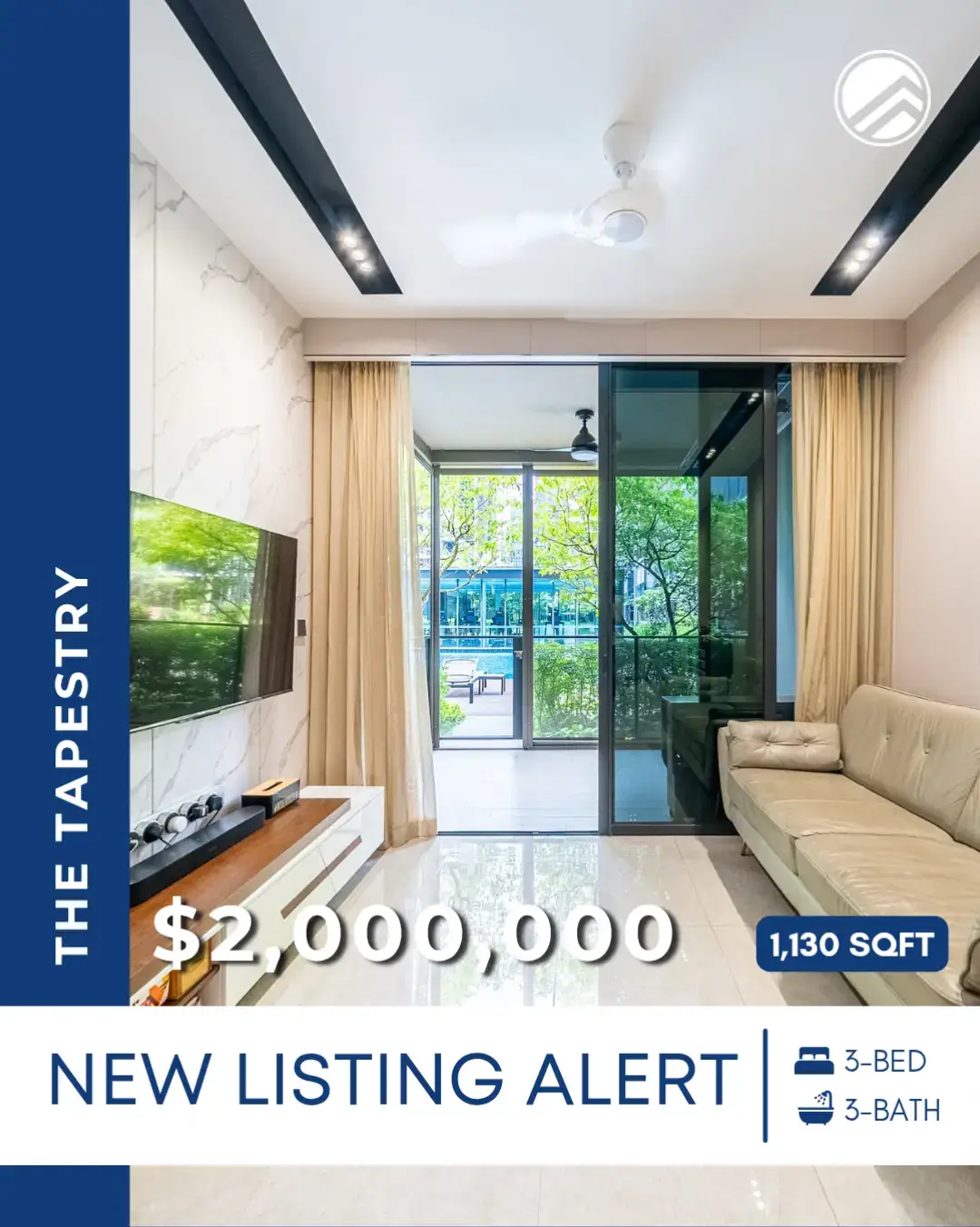 📍The Tapestry 1,130 Sqft | 3 Bedrooms + 3 Bathrooms + Study | Ground-Floor with Pool & Greenery Views 🌿 Spacious & Bright | Motorised Ziptrak | Resort-Style Facilities | Shuttle to Tampines MRT -DM us to view this gem! ✨ #thetapestrysg #tampinescondo #groundfloorliving #poolviewhome #luxuryliving #propertylimbrothers #realestate #sgproperty #realestateinvesting #hdbupgraders #singaporeproperty #condosg #condo #realestategoals #luxuryhomes #singaporeproperties 