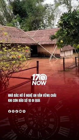 Cập nhật tình hình nhà Bác Hồ ở Nghệ An sau cơn bão số 10 đổ bộ #17network #17now #bualoi 