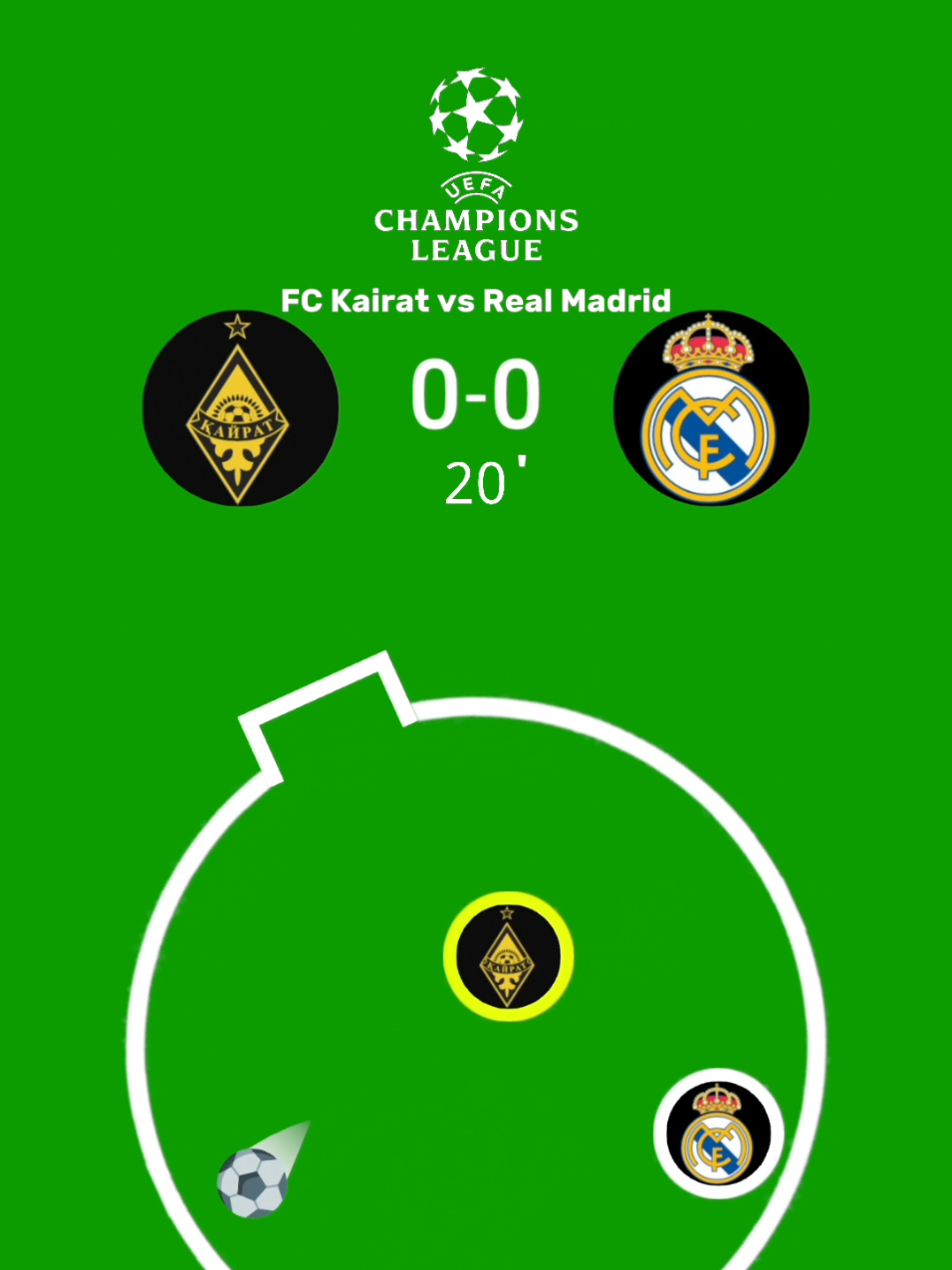 FC Kairat vs Real Madrid  #kairat #championsleague  #realmadrid #footballtogether #kazakhstan 
