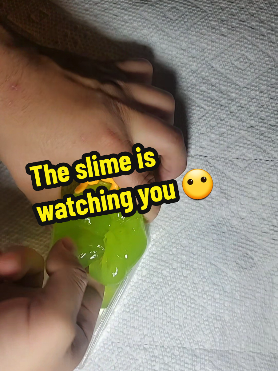 I swear this slime blinked at me 👁️💀 #SomebodysWatchingMe #CoffinCreepers #asmrslime #spookyseason #fingerzen 
