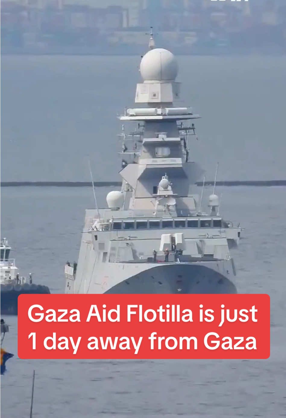 Gaza Aid Flotilla is just 1 day away from Gaza #flotilla #humanitarianaid #middleeast #spain #italy 