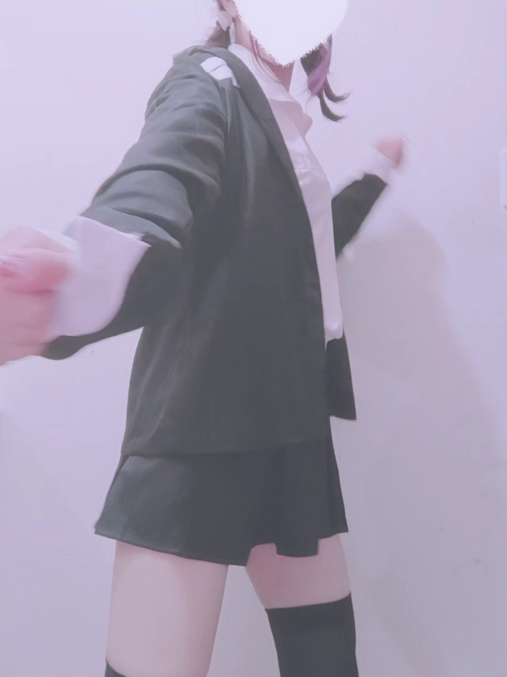 鬼滅の刃の映画観てきて今これ #コーデ #ヘアアレンジ #鬼滅 #鬼殺隊 
