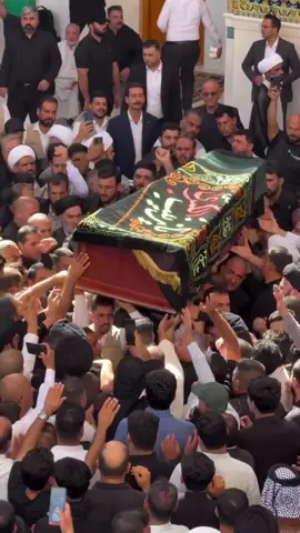 مراسيم تشييع عقيلة (زوجة) السيد علي الحسيني السيستاني (دام ظلّه الشريف) من العتبة العلوية المقدسة 💔💔😭🥺