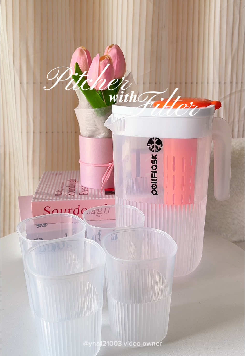 Large capacity and so aesthetic water pitcher✨    #waterpitcher #peliflask #pelise #pitcher 