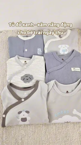 Tủ đồ xanh xám năng động cho bé trai đón thu. Mẹ ơi hãy mua cho bé con nhà mình một set thấy cá tính nhé!#Embes #embesvietnam #simplycomfortable 