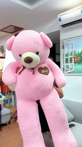 Gấu bông teddy cao cấp ngực trái tim #xuhuong #gaubongquatang #huyenhomhinh365 
