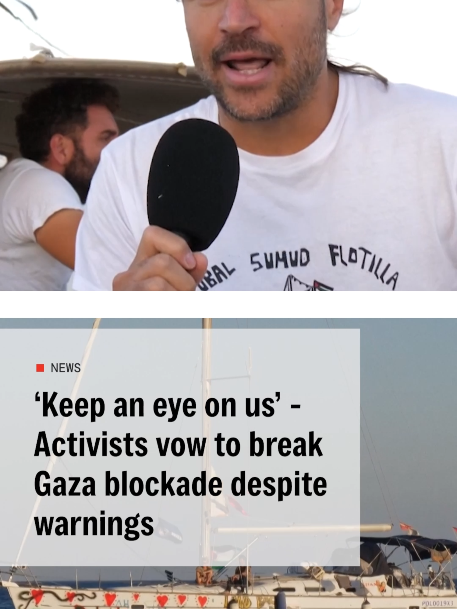 Organisers of an international aid flotilla aim to break an Israeli naval embargo on Gaza despite Italy's plea to accept a compromise and avoid risks. The Global Sumud Flotilla, about 50 civilian boats, was attacked on Wednesday in international waters 30 nautical miles off Greece by drones with stun grenades and itching powder. No injuries occurred, but vessels were damaged. The GSF blamed Israel, which did not respond but said it would use any means to block access to Gaza. Italian President Sergio Mattarella urged the flotilla to accept a proposal to leave aid in Cyprus and transfer it to the Catholic Church's Latin Patriarchate of Jerusalem for Gaza. Israel supported this, but the flotilla declined. The departure timing from Greece was uncertain; organisers cited mechanical failure on a lead boat but pledged to continue. Greece promised safe sailing, with the flotilla entering international waters, aiming to arrive early next week. Israel said the flotilla would not pass. #Gaza #Palestine #Flotilla #Italy #Greece #Activism #GlobalSumudFlotilla