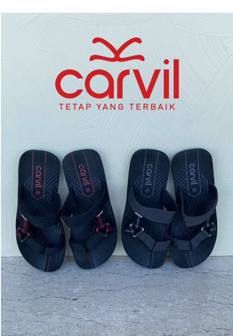 Cowok keren tuh ga perlu ribet, cukup Carvil-in aja langkahmu 🤟🔥 #promomakangajian #sandalpria #fypシ゚ #carvil 