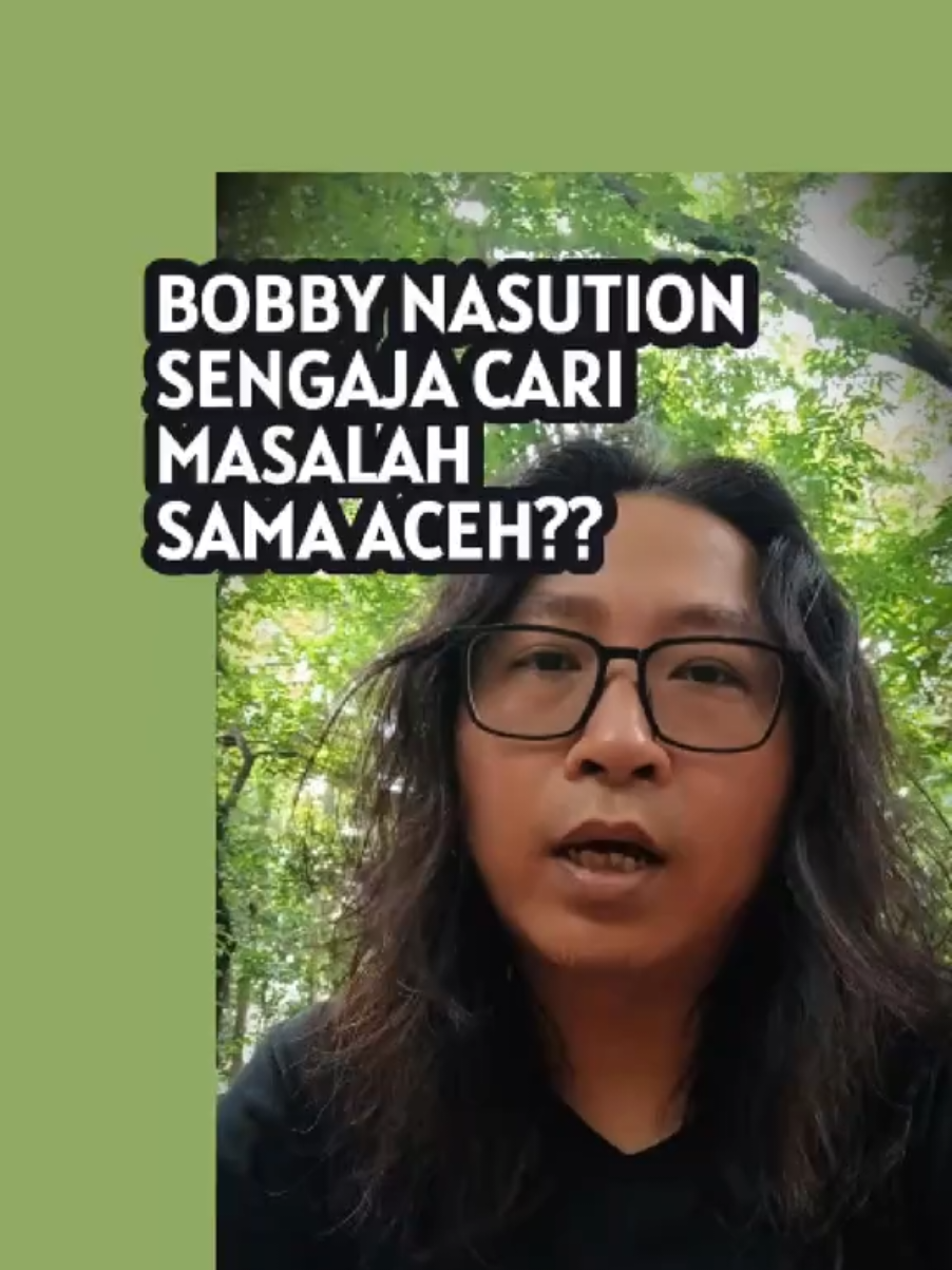 Bobby Nasution sengaja cari masalah sama Aceh ya?? #fyp #foryoupage #foryou  #sumut #aceh 