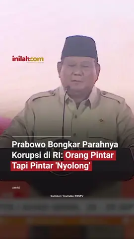 Presiden Prabowo Subianto blak-blakan soal kondisi korupsi di Indonesia. Ia menilai praktik lancung itu masih marak dan bahkan berada pada level yang sangat memprihatinkan. Ia berkomitmen memanggil Jaksa Agung dan aparat penegak hukum untuk mengusut tuntas kasus korupsi yang merugikan bangsa.  Prabowo menyebut bentuk korupsi paling berbahaya adalah yang sistemik, karena bisa membuat negara merugi hingga triliunan rupiah. Ia mencontohkan praktik tambang timah ilegal di Bangka Belitung yang jumlahnya mencapai ribuan. #InilahNews #MunasPKS #PrabowoSubianto #Inilahcom #titiktengah #titikcerah