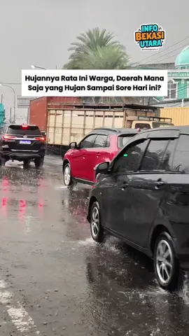 Jalan Sultan Agung sore ini, masih diguyur hujan pukul 15:30 WIB, Senin (29/9/2025). Daerah mana saja yang hujan sampai sore hari ini? #infobekasiutara #hujan  #bekasiutara #kotabekasi  #bekasi  