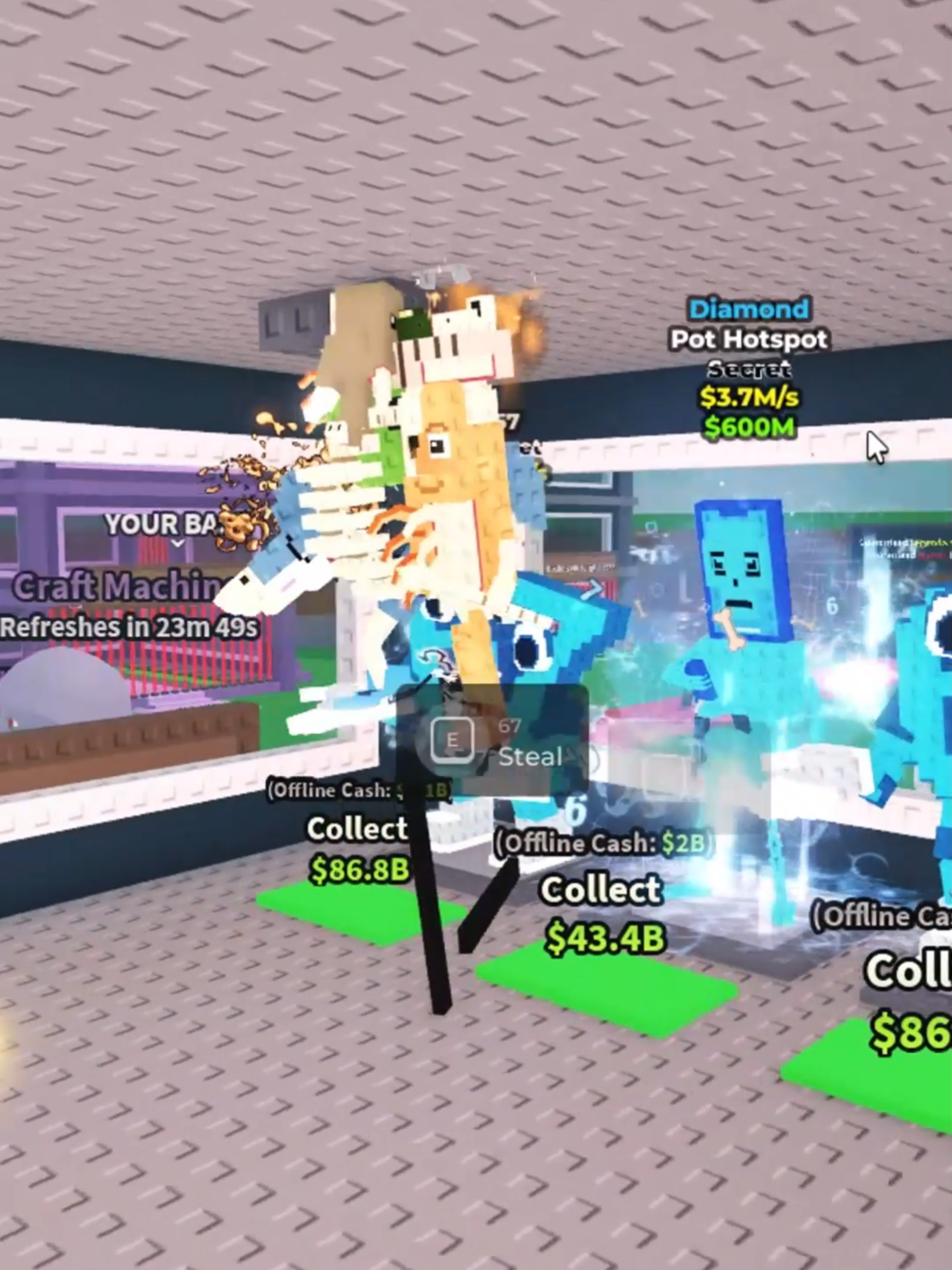 Stealing 90m/s Secret From Scammer #roblox #clips #stealabrainrot #fyp #xyzabc