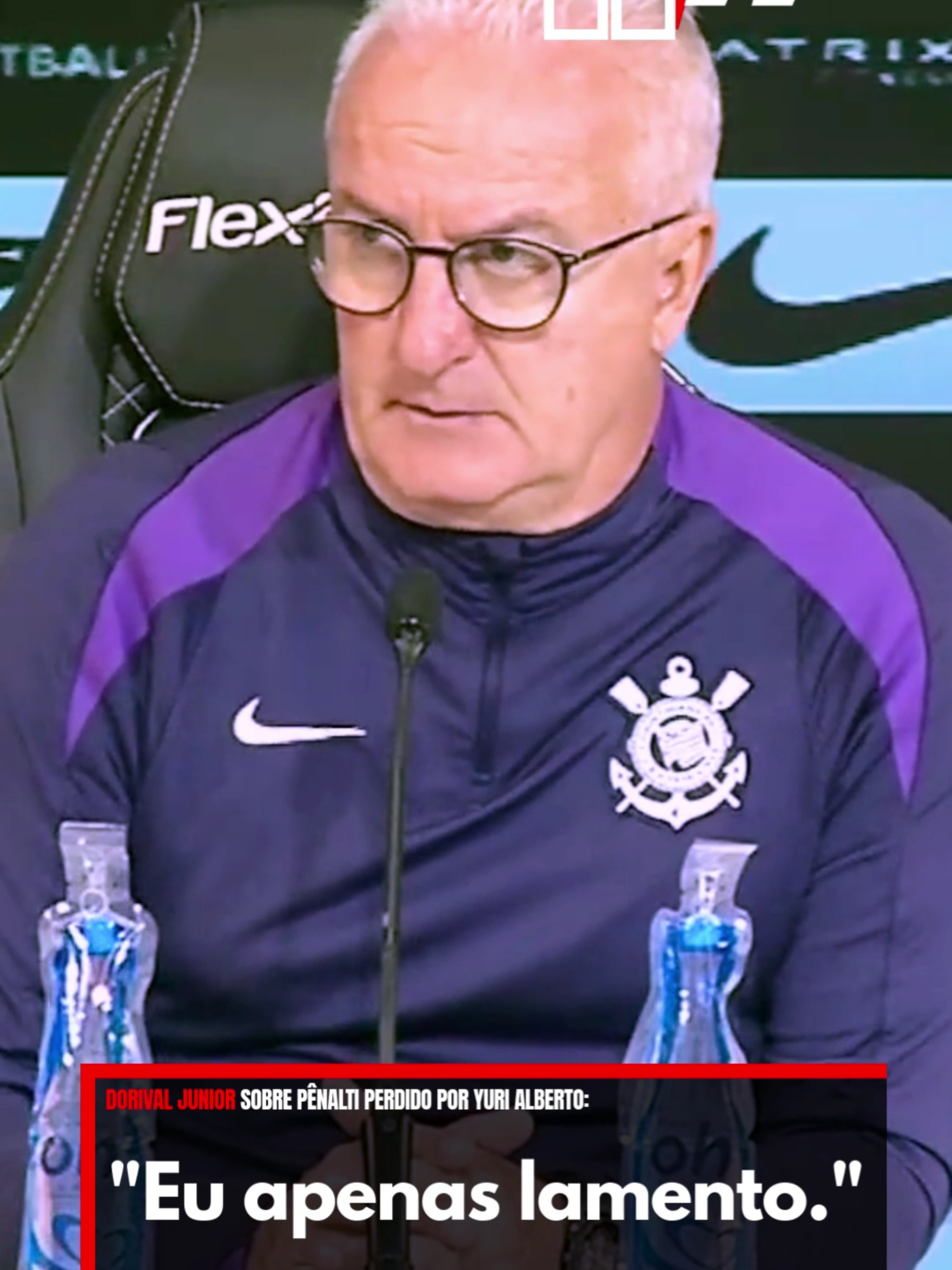 Dorival Júnior fala sobre pênalti perdido por Yuri Alberto | COLETIVA DE IMPRENSA PÓS JOGO CONTRA O FLAMENGO #corinthians #futebol #dorivaljunior #yurialberto