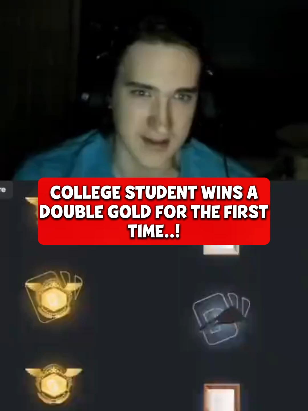 COLLEGE STUDENT WINS A DOUBLE GOLD FOR THE FIRST TIME..!
