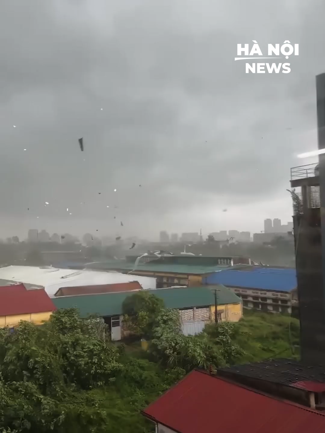 🛑 VỪA XONG: ẢNH HƯỞNG CỦA BÃO BUALOI TẠI HÀ NỘI ÍT PHÚT TRƯỚC... ⛈ #theanh28 #hanoinews #tiktoknews #baoso10 #baobualoi