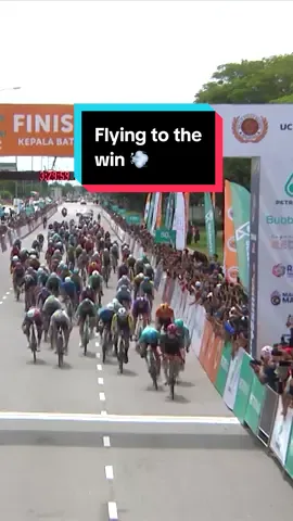 Arvid de Kleijn flies to the win on Stage 2 of the Petronas Tour de Langkawi 💨 #cycling #roadcycling #sprint