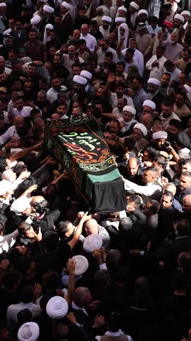 جموع المؤمنين تشارك في تشييع جثمان عقيلة المرجع الديني الأعلى آية الله العظمى السيد علي السيستاني (دام ظلُّهُ)