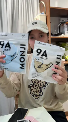 Khẩu trang 9A monji 5 lớp êm ái đi nắng hay đi lạnh đều hợp nè #khautrang9A 