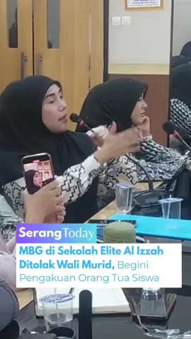 Penolakan keras dari wali murid di sekolah Al Izzah, Kota Serang terhadap program MBG. mereka meminta, agar yayasan tidak asal membuka dapur MBG di sekolah, karena para wali murid merasa MBG cukup untuk siswa yang kurang mampu. #fyp #kotaserang #beritaviral #xyzbca #serangtoday 