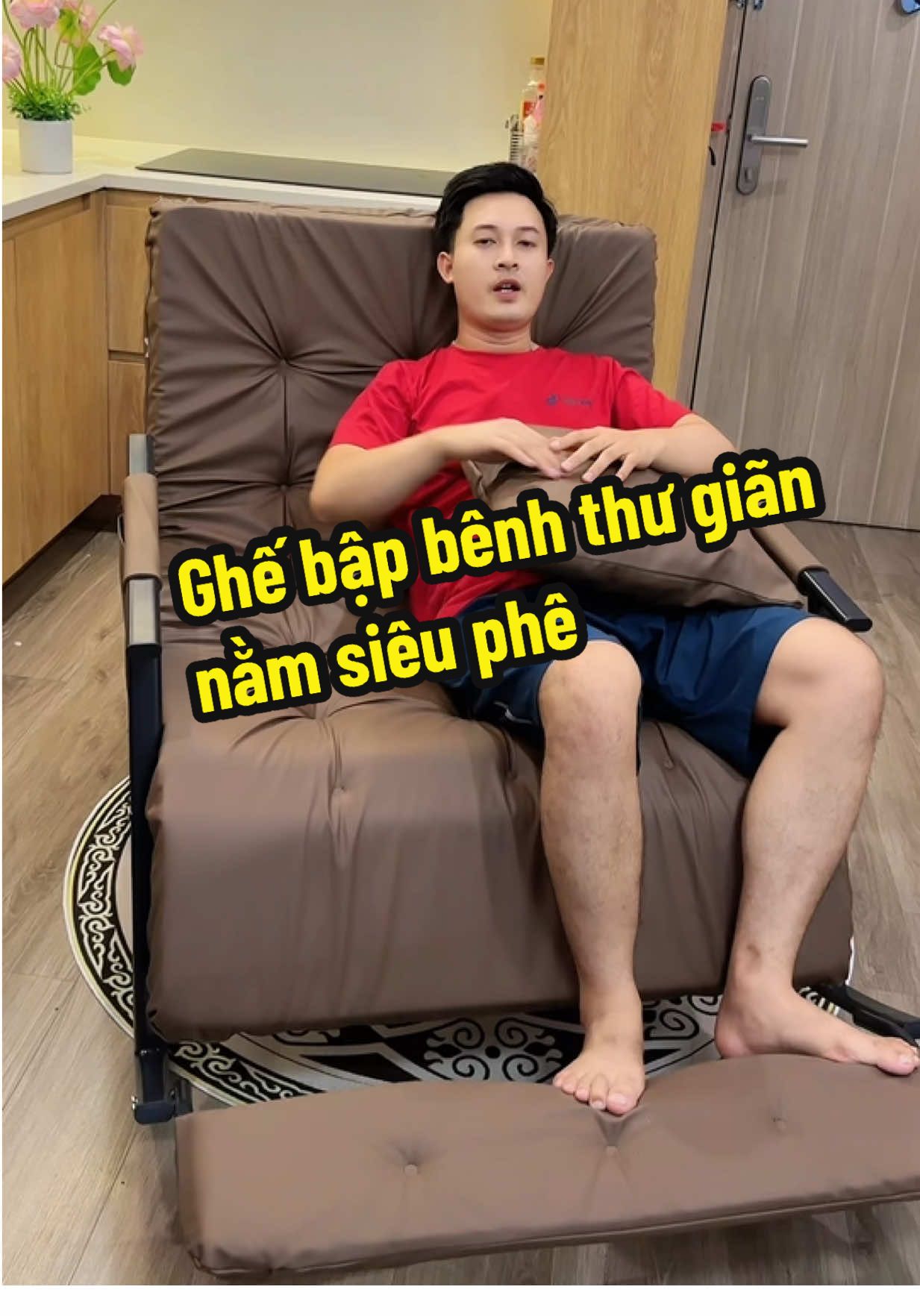 Ghế bập bênh đôi nằm cực êm phiên bản mới nâng cấp chất da xịn xò lại có kèm kê chân #ghebapbenh #ghebapbenhthugian #xuhuong #nhanuytin88 